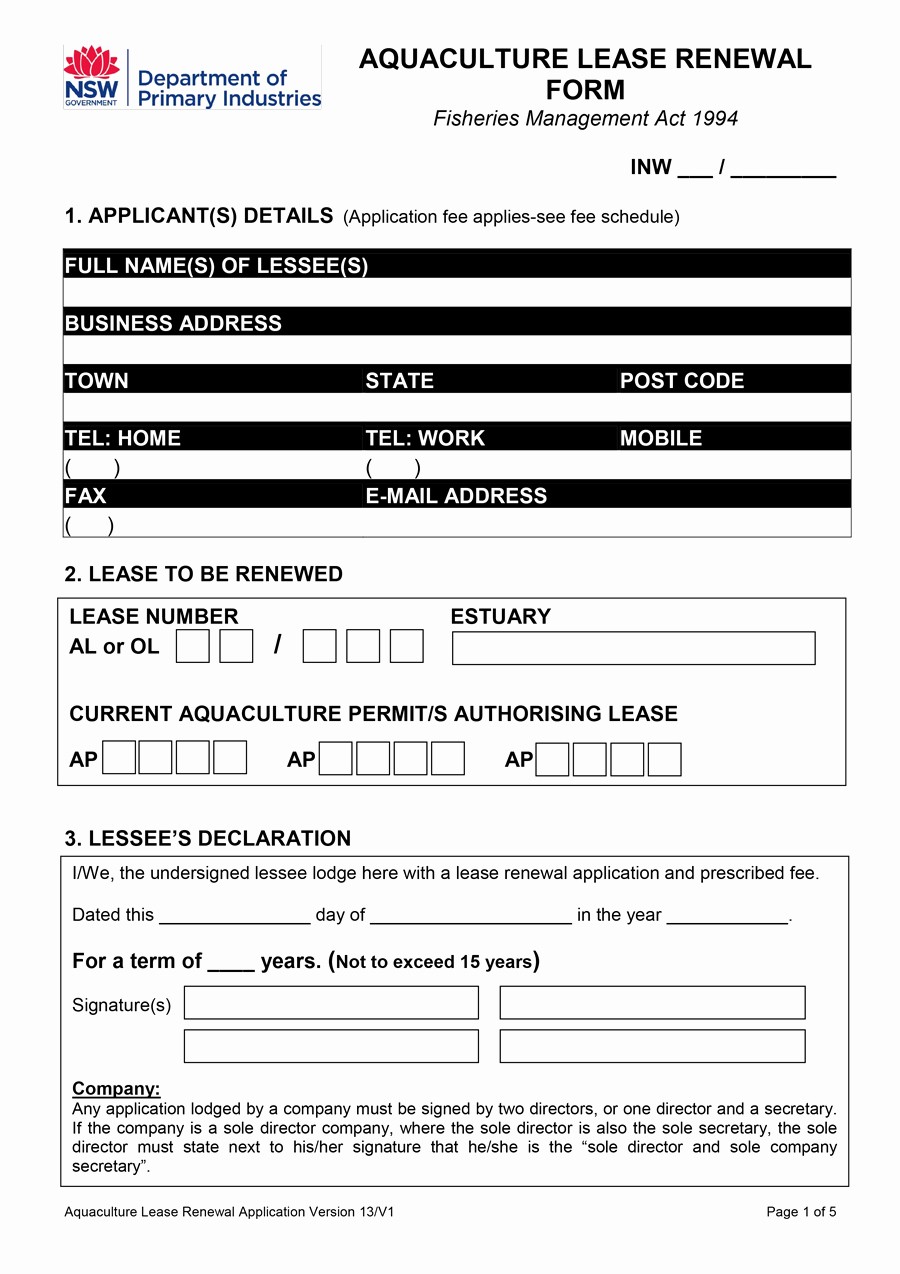 Option to Renew Lease form Unique 36 Best Lease Renewal Letters &amp; forms Word &amp; Pdf