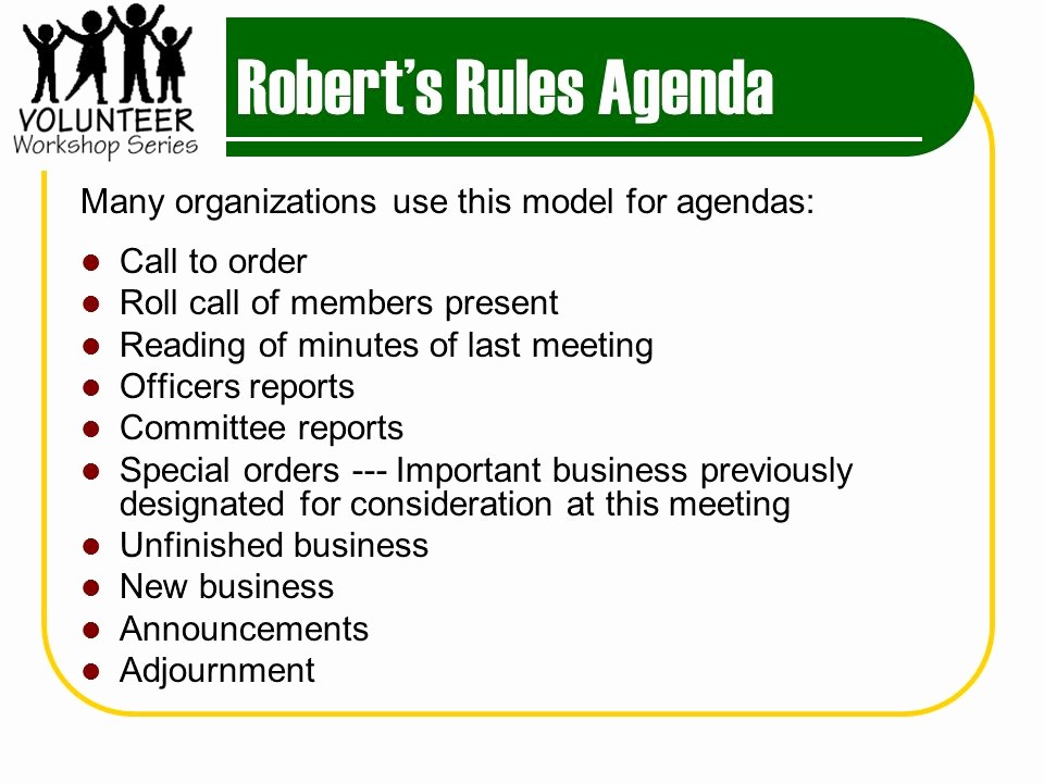 Order Of Business Meeting Agenda Unique Meetings that Work Effective Meeting Basics Ppt Video