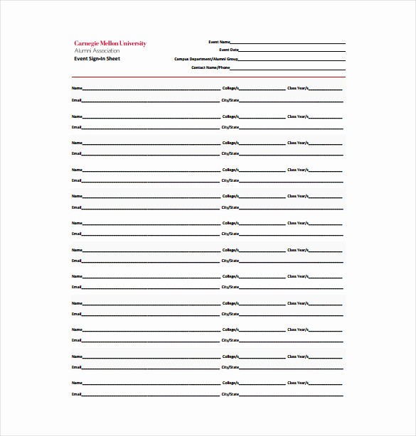 Osha Training Sign In Sheet Luxury 18 Sign In Sheet Templates – Free Sample Example format