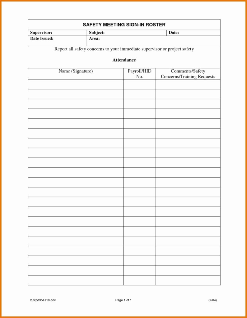 Osha Training Sign In Sheet New Payroll Sheets Template Tagua Spreadsheet Sample Collection