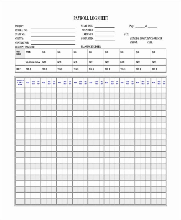 Overtime Sign Up Sheet Template Lovely Payroll Sheet Templates 6 Free Samples Examples format
