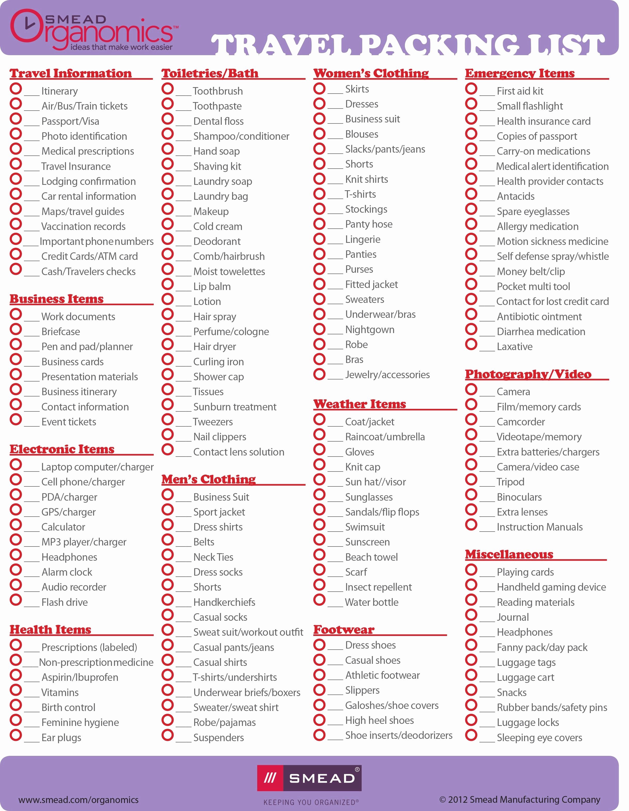 Packing List for Vacation Template Fresh Helpful Travel Tips for organized Packing Plus A