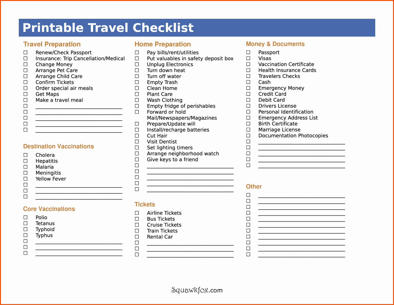 Packing List for Vacation Template Fresh Packing List Template List Template Trakore Document