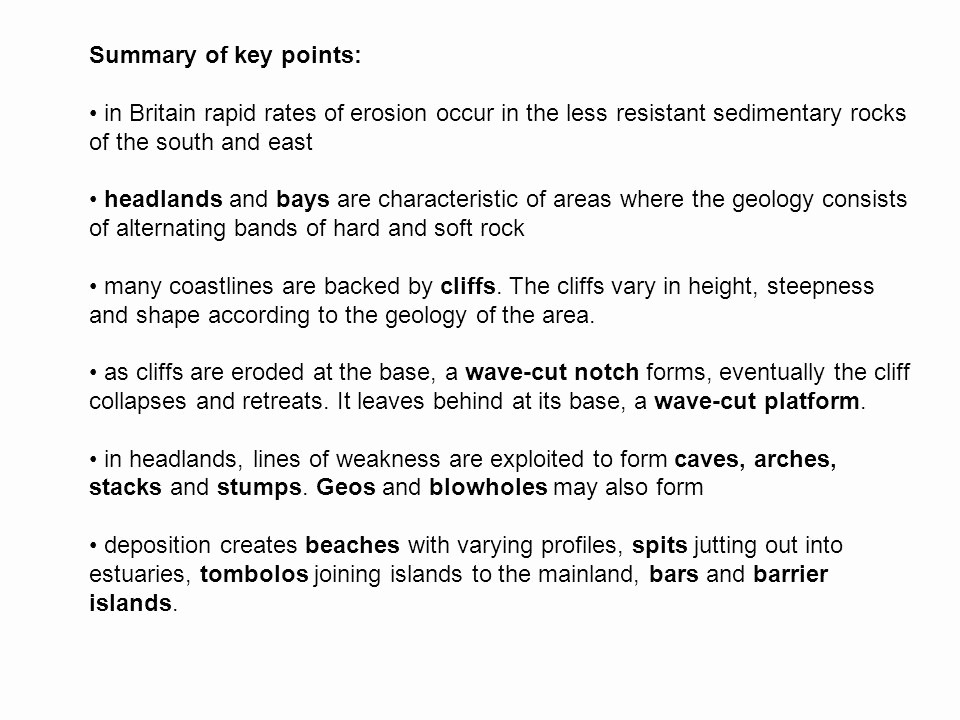 Page Line Deposition Summary Sample Lovely Coastal Environments 2 Erosion Landforms Depositional