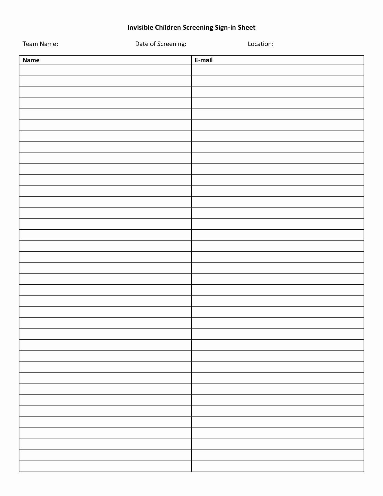 Parent Meeting Sign In Sheet New 10 Best Of In Sign attendance Sheet Editable Aa
