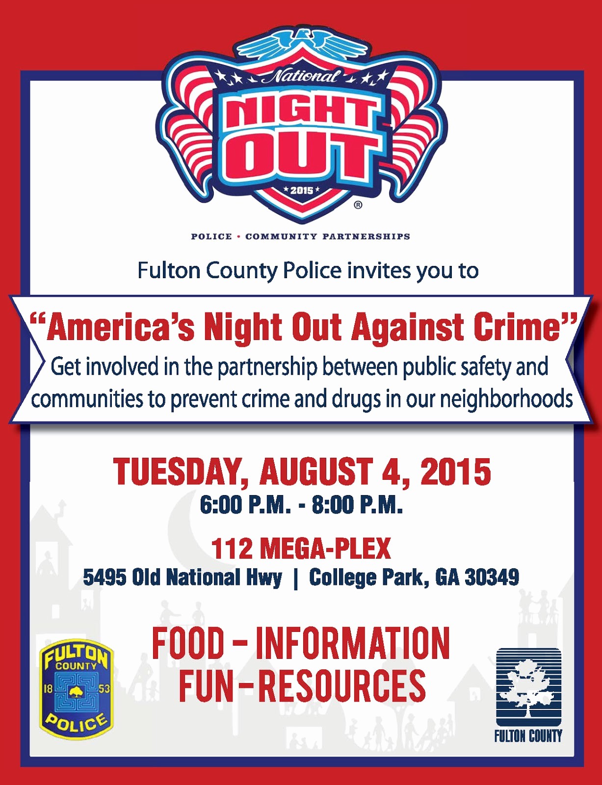 Parent Night Out Flyer Template Inspirational National Night Out Flyers Samples to Pin On