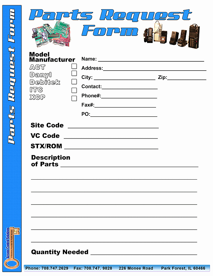 Parts order form Template Excel Awesome Parts Request form Seatle Davidjoel