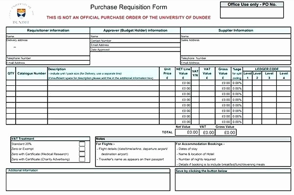 Parts order form Template Excel Lovely Purchase order form Template Excel Purchase Request form