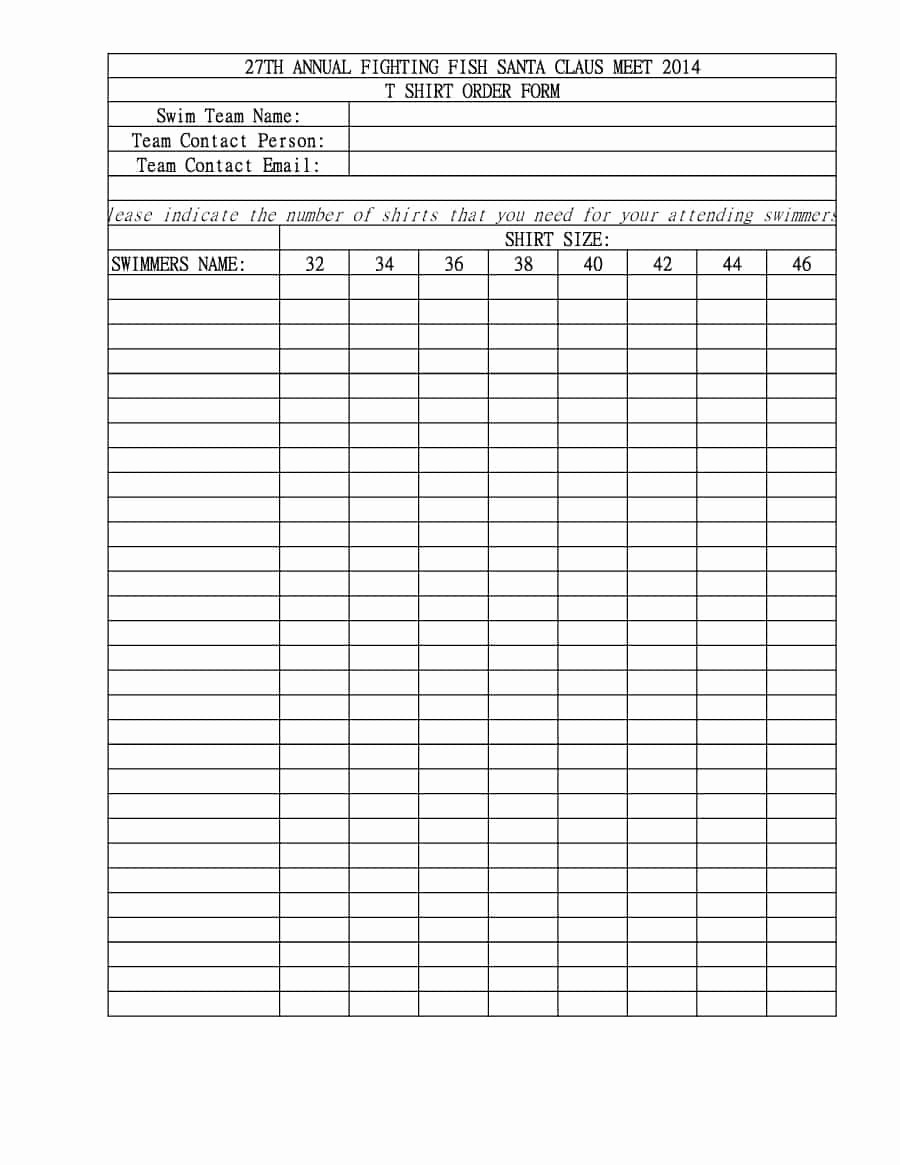 Parts order form Template Excel New Printable order form Template Printable Pages