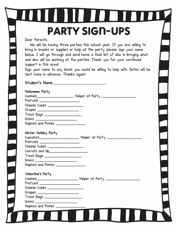 Party Food Sign Up Sheet Awesome Christmas Party Food Sign Up Sheet