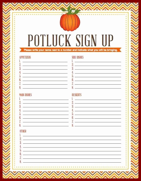 Party Food Sign Up Sheet Beautiful 24 Best Images About Potlucks On Pinterest