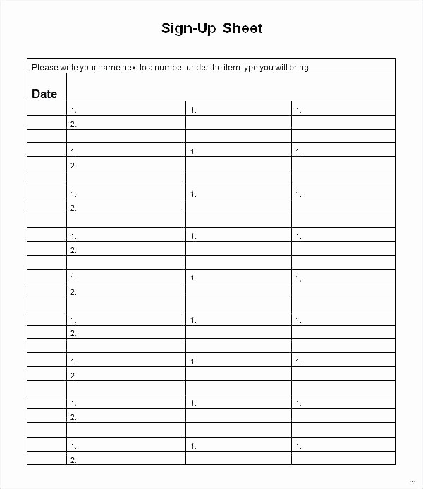 Party Food Sign Up Sheet Best Of Party Sign Up Sheet Template Free – Clntfrd