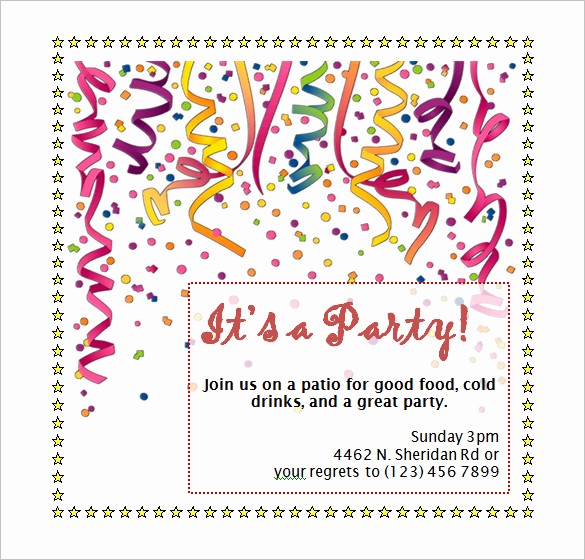 Party Invitations Templates Microsoft Word Awesome 50 Microsoft Invitation Templates Free Samples
