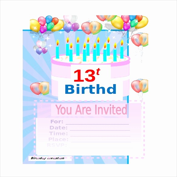 Party Invitations Templates Microsoft Word Inspirational 18 Ms Word format Birthday Templates Free Download