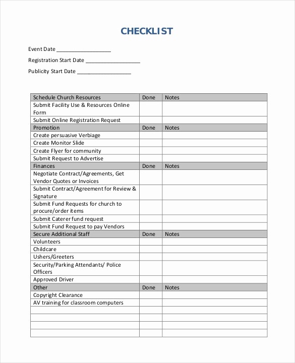 Party Planner Checklist Template Free Lovely 15 event Checklist Templates Pdf Doc