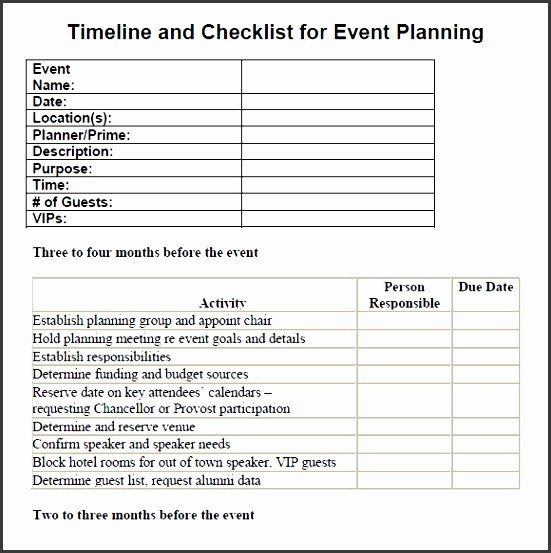 Party Planner Checklist Template Free Lovely 7 Printable Conference Planning Checklist