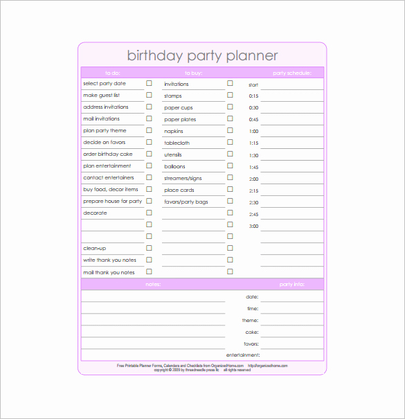 Party Planner Checklist Template Free New Party Planning Templates 16 Free Word Pdf Documents