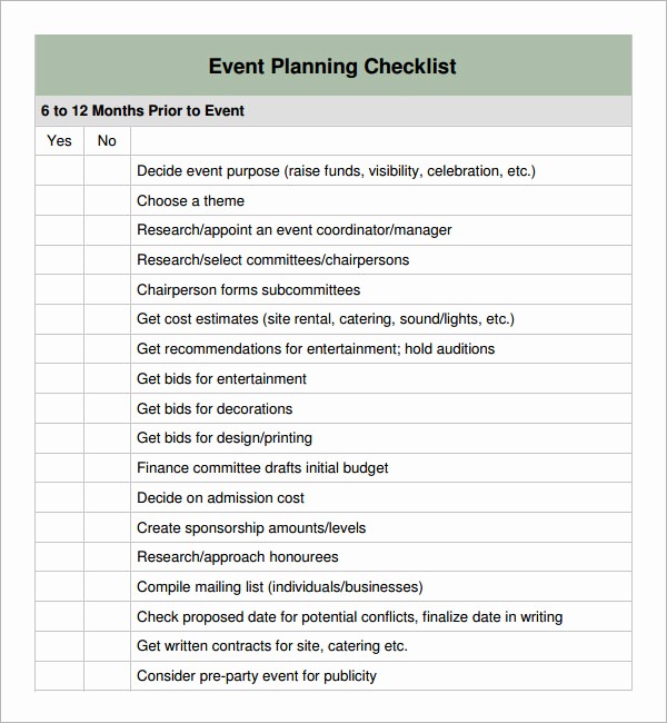 Party Planner Checklist Template Free Unique 11 Sample event Planning Checklists – Pdf Word