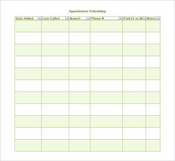 Patient Appointment Scheduling Template Excel Unique Appointment Scheduling Template