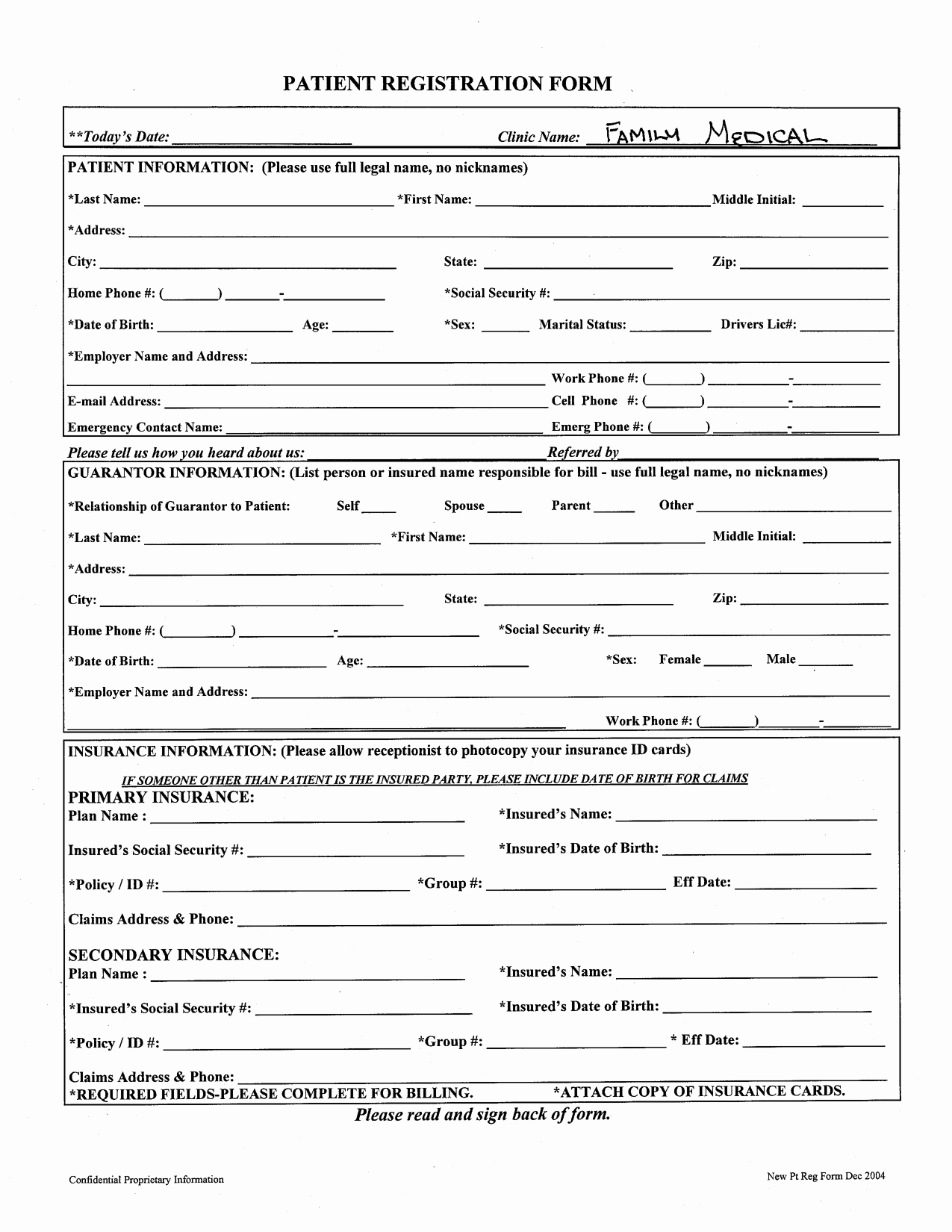 Patient Health History form Template Inspirational Best S Of Printable Patient Registration forms