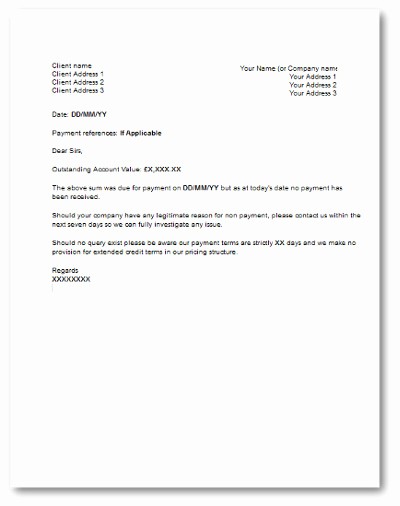Payment Request Letter to Client Awesome Free Late Payment Reminder Templates
