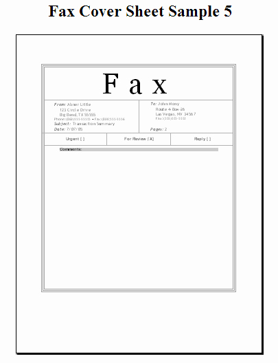 Pdf Fax Cover Sheet Fillable Unique Free Fax Cover Sheet Templates
