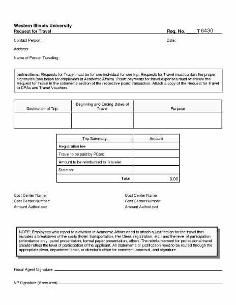 Per Diem Request form Template Lovely 5 Travel Request forms – Word Templates