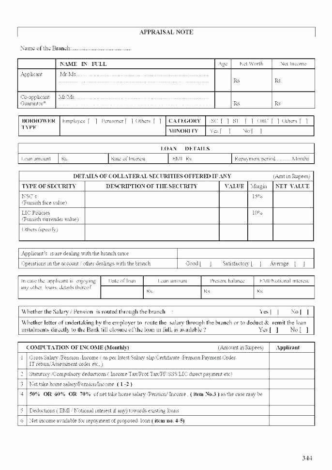 Personal Credit Application form Free New Personal Loan Application Template