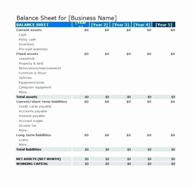Personal Finance Balance Sheet Template Beautiful Personal Finance Balance Sheet Template