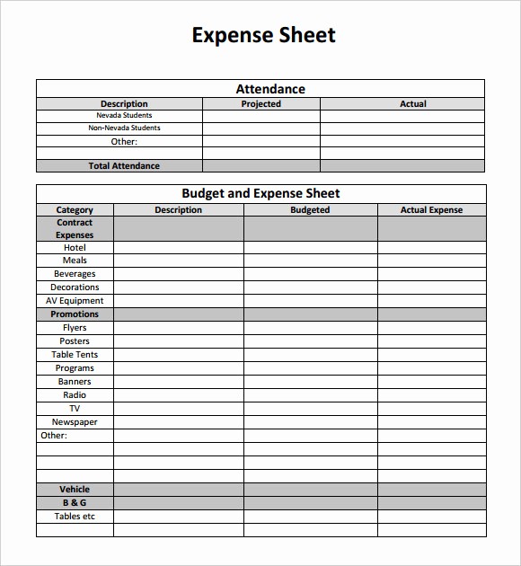 Personal Income and Expense Sheet Beautiful 14 Sample Expense Sheet Templates to Download