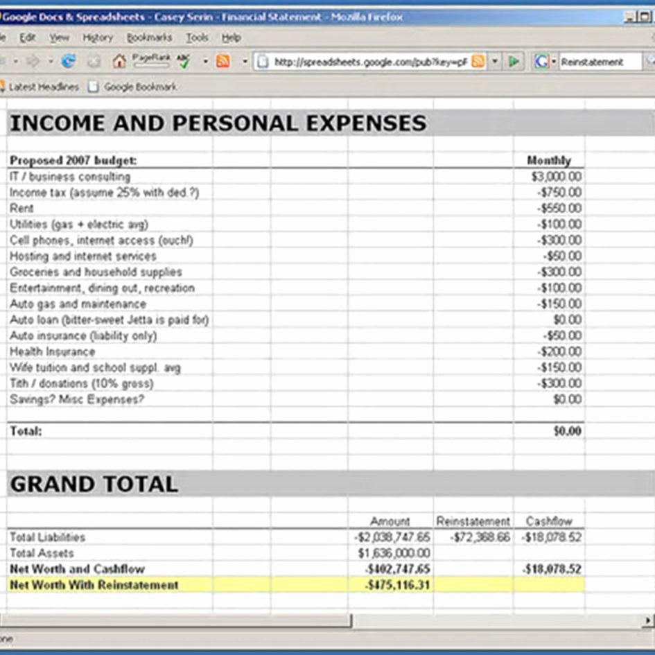 Personal Income and Expense Sheet New In E and Expenditure Template for Small Business Expense