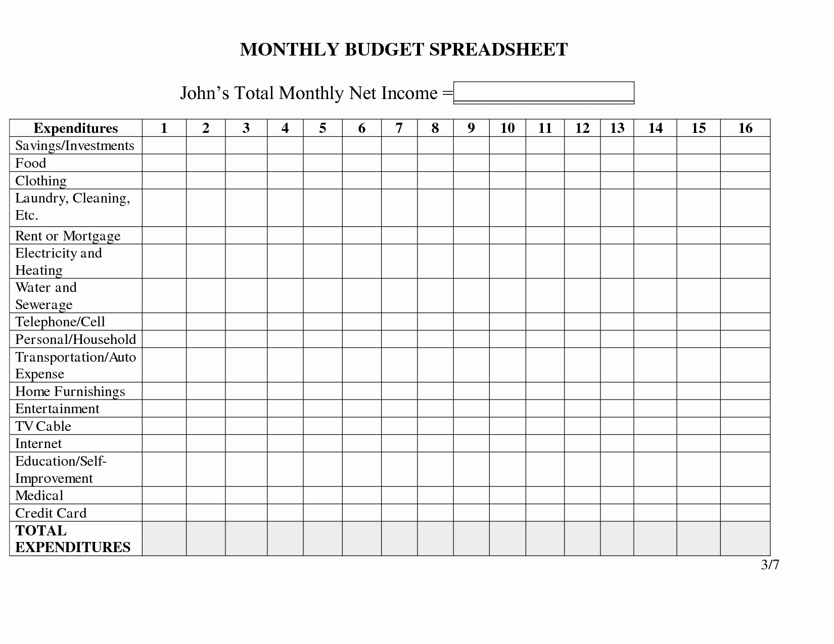 Personal Income and Expense Spreadsheet Elegant Monthly In E and Expense Sheet Template Personal