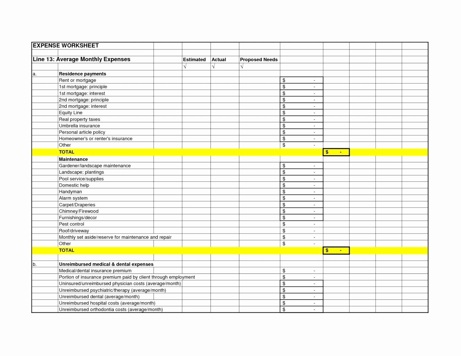 Personal Income and Expense Spreadsheet Fresh In E Vs Expenses Spreadsheet In Personal Expensesheet