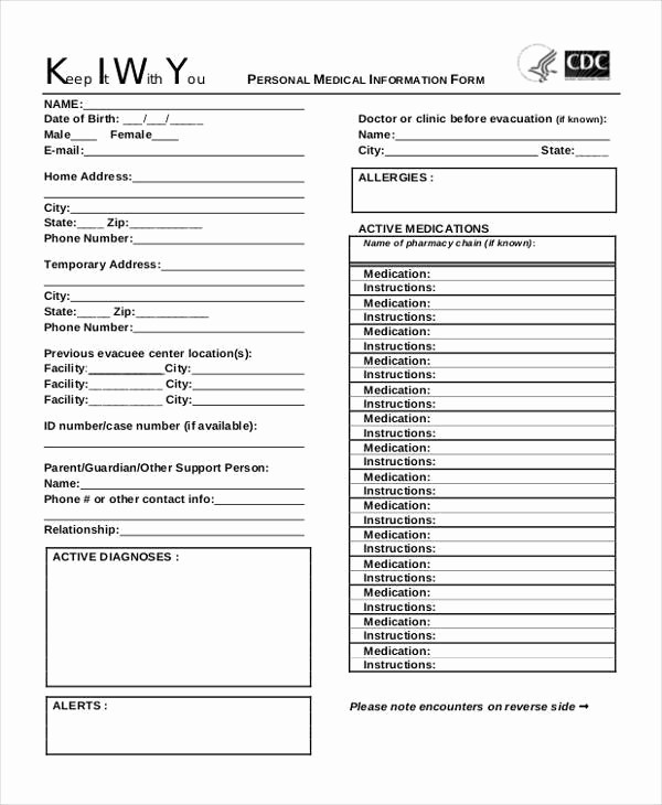 Personal Information form for Students Inspirational Sample Personal Information forms 8 Free Documents In Pdf