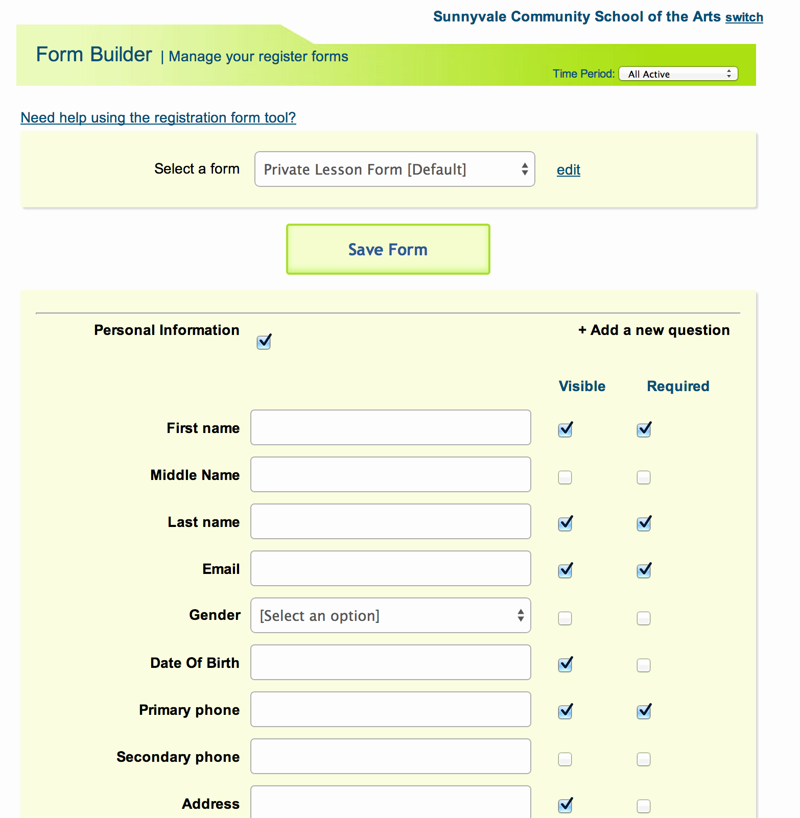 Personal Information form for Students Lovely New Students and Lesson Inquiries – asap