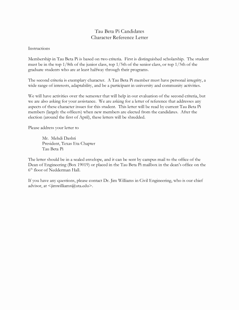 Personal Letter Of Recommendation Templates Unique Personal Re Mendation Letter Letter Trakore Document