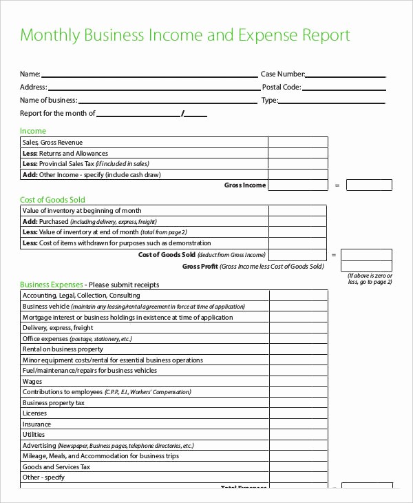 Personal Monthly Expense Report Template Elegant 35 Expense Report Templates Word Pdf Excel