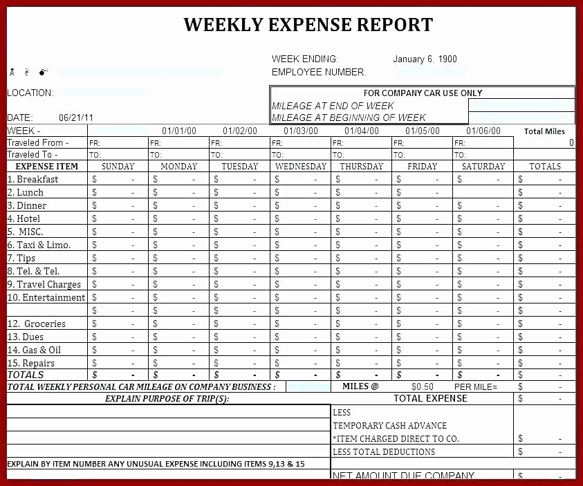 Personal Monthly Expense Report Template Elegant Excel Expense Report Template Free Download Monthly