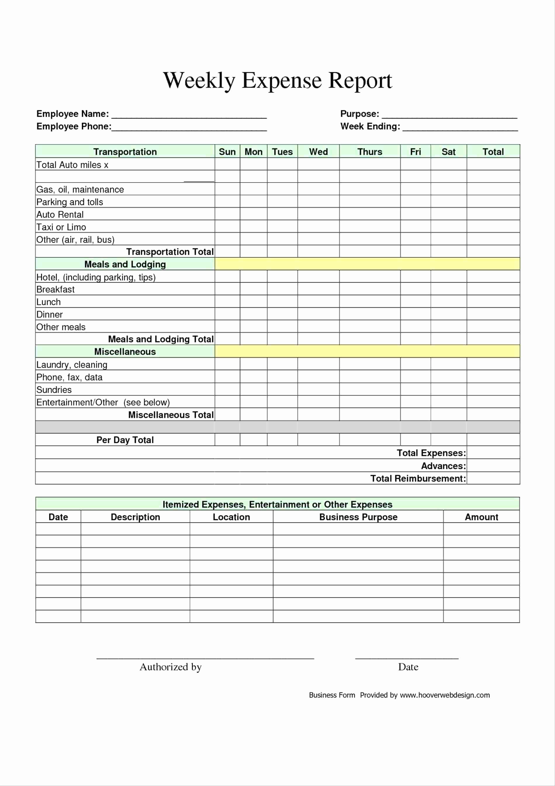 Personal Monthly Expense Report Template Unique Template Basic Expense Report Template