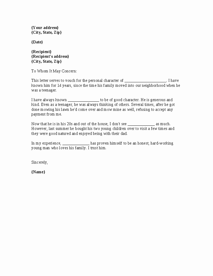 Personal Reference Letter Template Free Elegant Free Resignation Letter Examples – A Collection Of