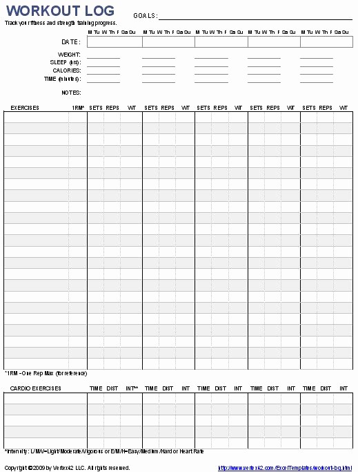 Personal Training Workout Log Template Elegant if You Re Into Weight Training This Free Printable