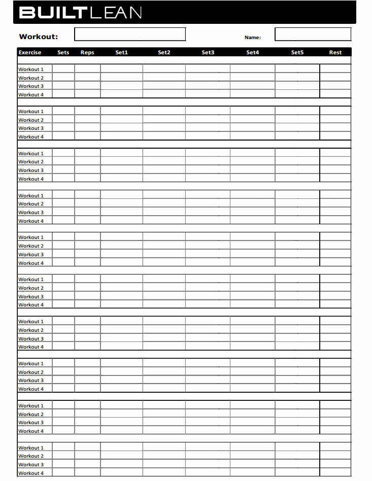 Personal Training Workout Log Template Inspirational Gym Workout Log Template In Latex Tex Latex Stack Exchange