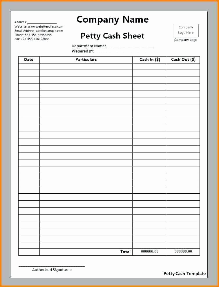 Petty Cash Balance Sheet Template Beautiful Petty Cash Envelope Template – Freewarearenafo
