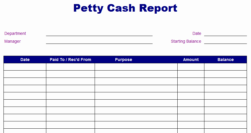 Petty Cash Balance Sheet Template Beautiful the Gallery for Petty Cash Log