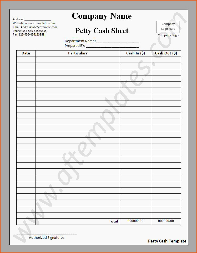Petty Cash Balance Sheet Template Elegant Printable Petty Cash Balance Sheet to Pin On