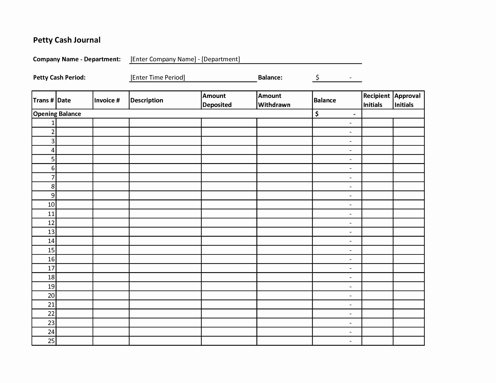 Petty Cash format In Excel Lovely Template for Petty Cash Petty Cash Report Template Excel