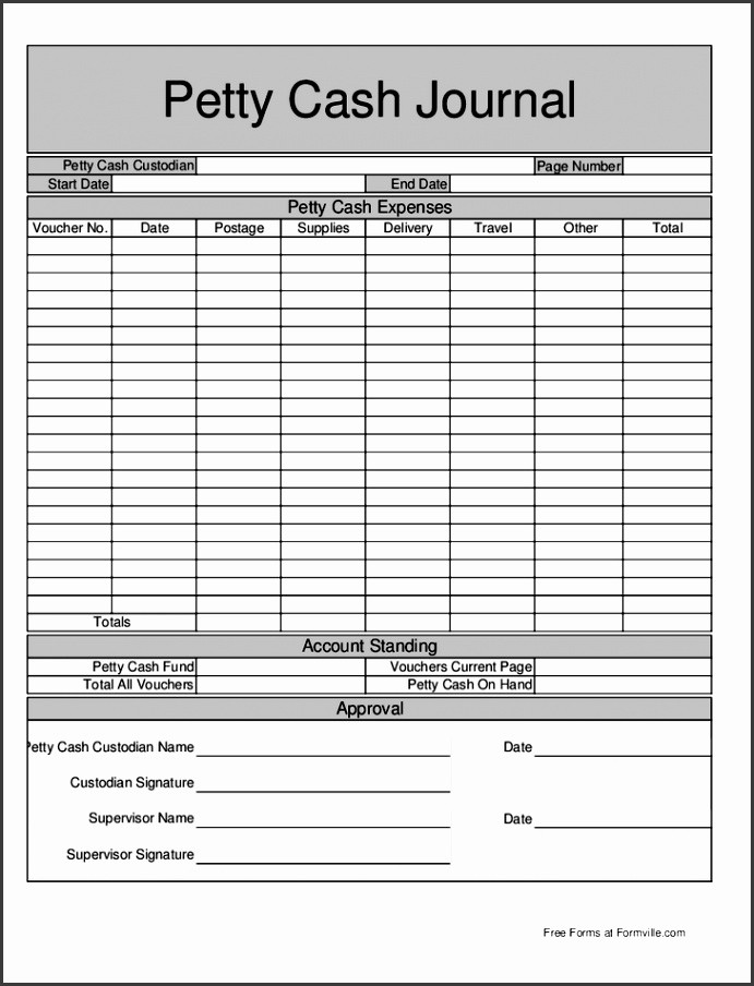 Petty Cash Reconciliation form Excel Awesome 9 Petty Cash Log Template Sampletemplatess