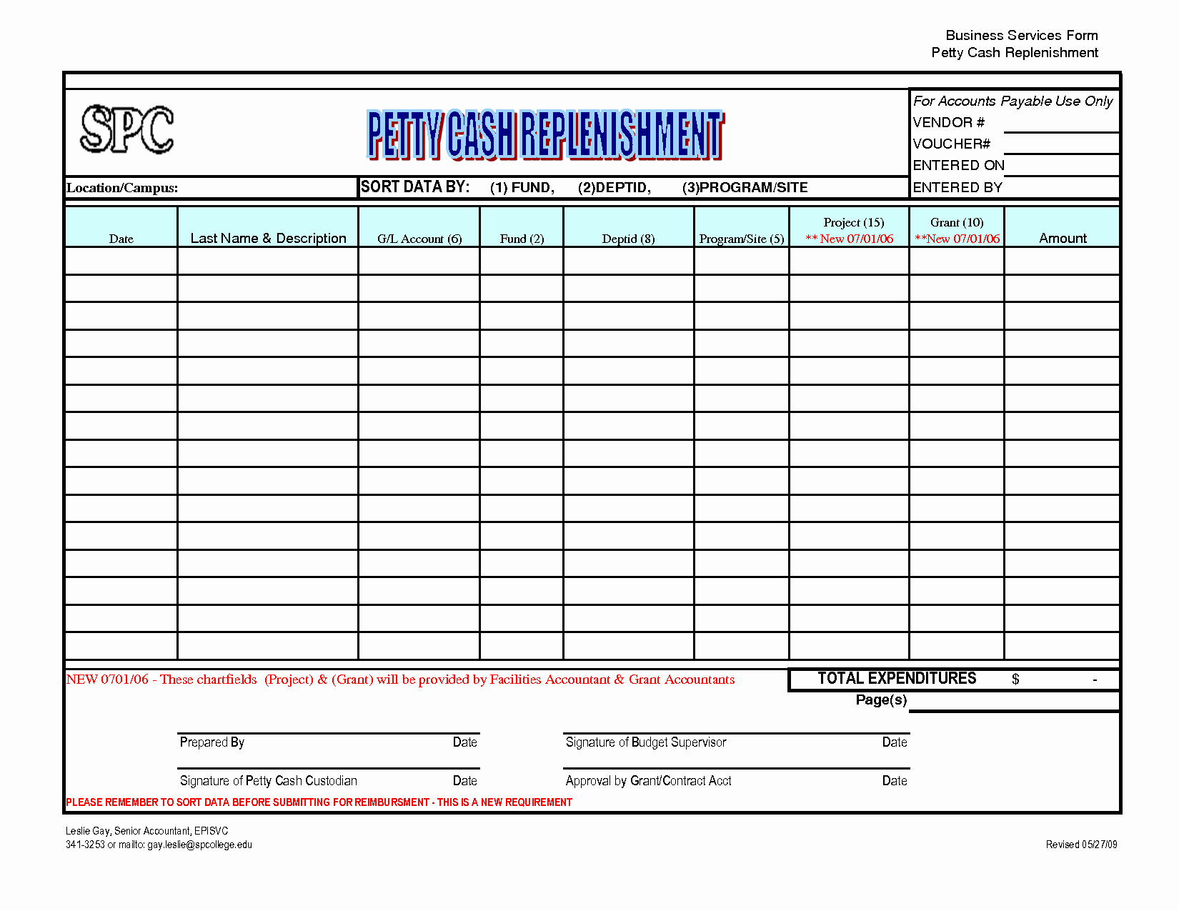 Petty Cash Reconciliation form Excel Elegant Best S Of Petty Cash Replenishment form Template