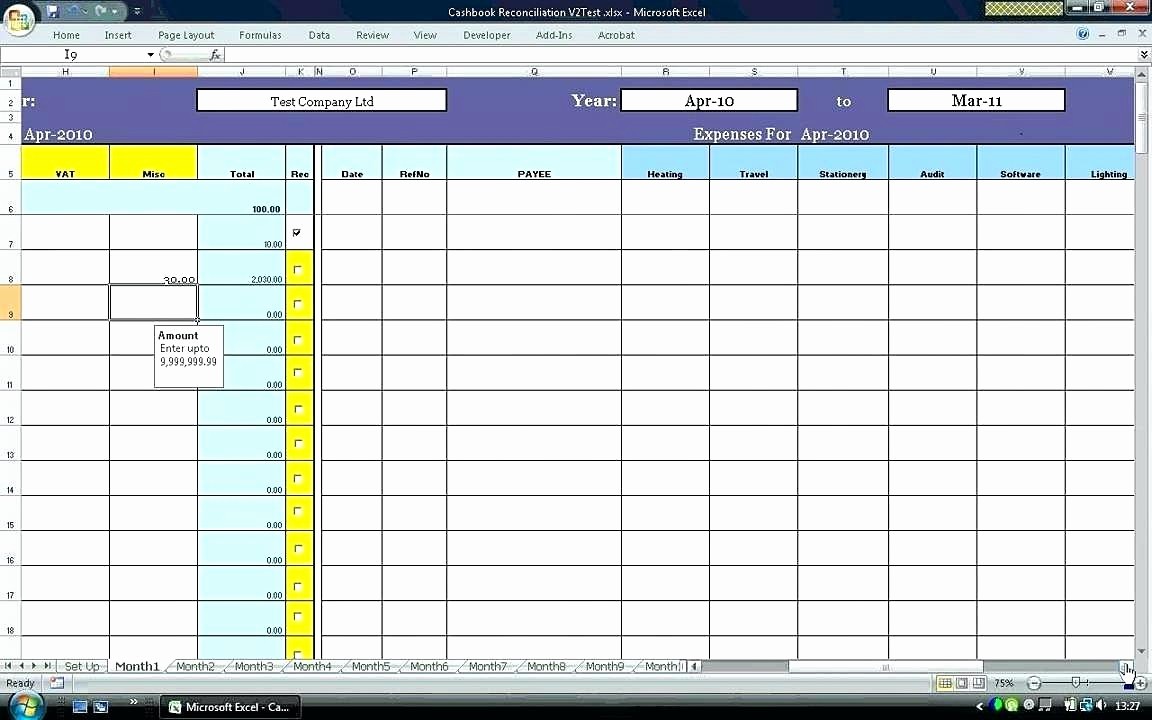 Petty Cash Reconciliation form Excel Unique Template Reconciliation Template Excel
