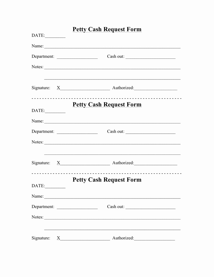 Petty Cash Request form Template Inspirational Petty Cash Request form Staruptalent